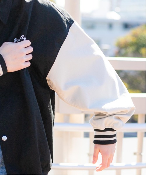 WEGO（ウィゴー）の「WEGO/ヴィンテージ刺繍スタジャン（スタジャン・メンズ・ブラック/ダークグリーン/ネイビー・MEDIUM/LARGE）」の10枚目の写真