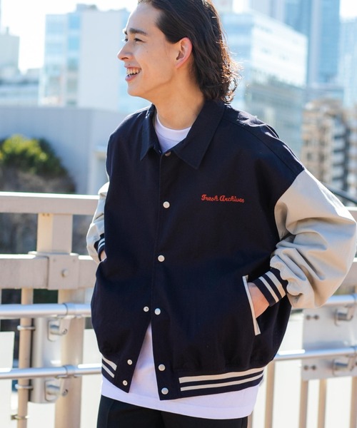 WEGO（ウィゴー）の「WEGO/ヴィンテージ刺繍スタジャン（スタジャン・メンズ・ブラック/ダークグリーン/ネイビー・MEDIUM/LARGE）」の19枚目の写真