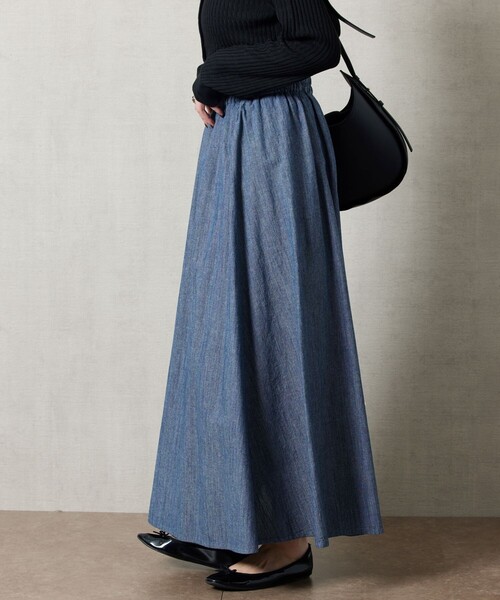 todayful シャンブレーギャザースカート　ameri TODAYFUL SALE30%OFF トゥデイフル 2025prefall ボトムス