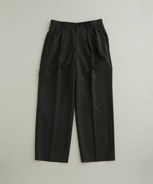 WILD LIFE TAILOR Adam et Rope'(ワイルドテーラーアダムエロペ )の「【WILD LIFE TAILOR】ウール ワイド スラックス パンツ(スラックス・メンズ・チャコールグレー/ネイビー/ブラック・M/L)」の3枚目の写真