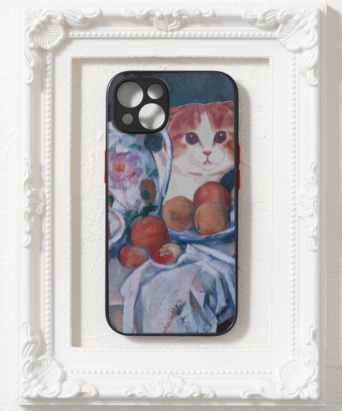 セール】名画にまぎれる猫 アソート iPhone TPUシリコンエッジ