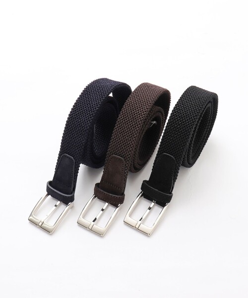 SADDLERS（サドラーズ）の「【Saddler's/サドラーズ】別注イントレチャート35 ゴムメッシュベルト 3.5cm幅（ベルト・メンズ・ブラウン/ブラック/ネイビー・FREE）」の12枚目の写真