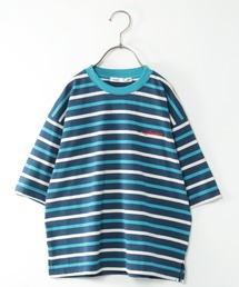6分袖ボーダーゆるTシャツ(120~160cm)