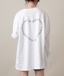 SPINNS | ハートバックプリント ロングスリーブTシャツ(Tシャツ/カットソー)