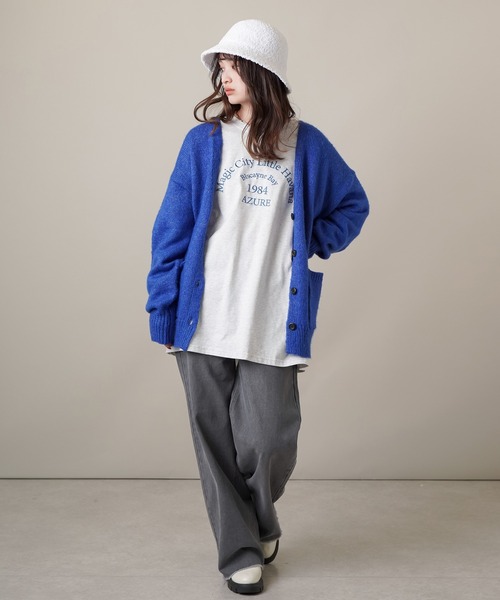 SPINNS（スピンズ）の「ハートバックプリント ロングスリーブTシャツ（Tシャツ/カットソー・レディース・オフホワイト/ブラック/オートミール/ピンク・ONESIZE）」の22枚目の写真