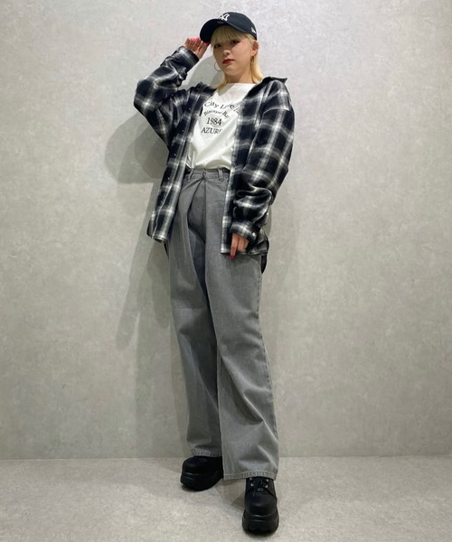 SPINNS（スピンズ）の「ハートバックプリント ロングスリーブTシャツ（Tシャツ/カットソー・レディース・オフホワイト/ブラック/オートミール/ピンク・ONESIZE）」の21枚目の写真