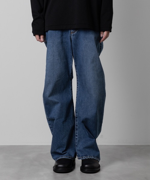 ATTACHMENT（アタッチメント）の「スーピマコットン ストレッチデニム ワイドカーブジーンズ / SUPIMA CO STRETCH DENIM WIDE CURVE JEANS（デニムパンツ・メンズ・ネイビー/ダークグレー・1/2/3）」の11枚目の写真