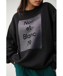 FLOCKY PRINT PULLOVER/フロッキープリントプルオーバー