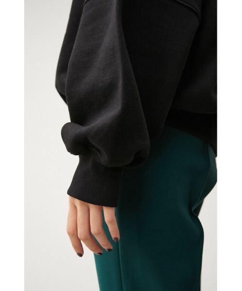 AZUL by moussy（アズールバイマウジー）の「FLOCKY PRINT PULLOVER/フロッキープリントプルオーバー（スウェット・レディース・アイボリー/ブラック/ダークブルー・FREE）」の9枚目の写真