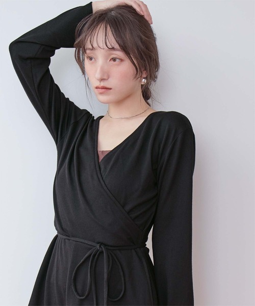 SEA DRESS(シードレス)の「細リブカシュクールオールインワン/ラッシュガード(ラッシュガード・レディース・ブラック/ブラウン/カーキ/アイボリー・S/M/L/LL)」の15枚目の写真