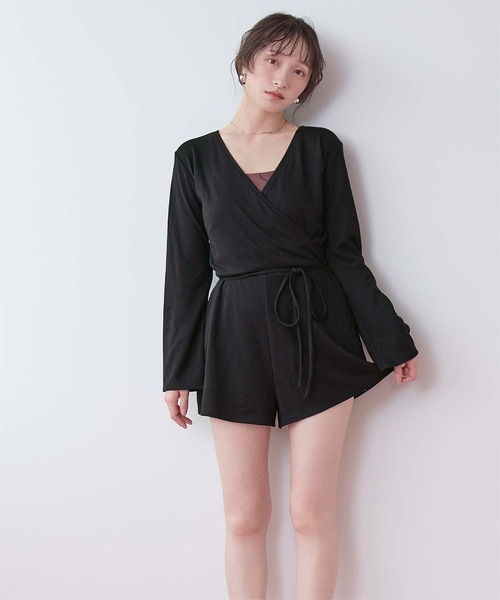 SEA DRESS(シードレス)の「細リブカシュクールオールインワン/ラッシュガード(ラッシュガード・レディース・ブラック/ブラウン/カーキ/アイボリー・S/M/L/LL)」の17枚目の写真