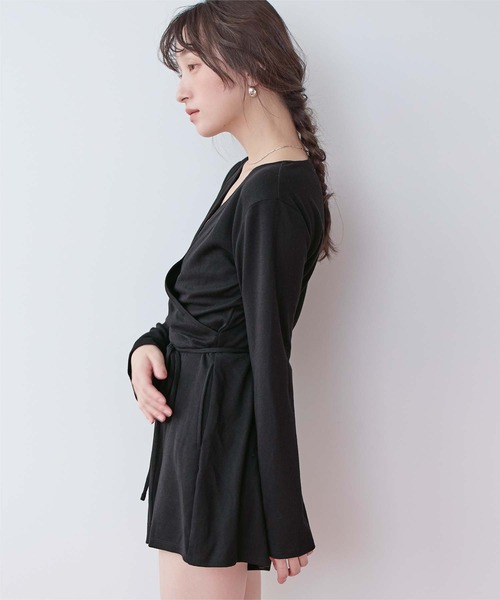 SEA DRESS(シードレス)の「細リブカシュクールオールインワン/ラッシュガード(ラッシュガード・レディース・ブラック/ブラウン/カーキ/アイボリー・S/M/L/LL)」の18枚目の写真