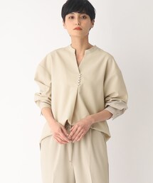 OPAQUE.CLIP | ツイルスキッパーブラウス(シャツ/ブラウス)