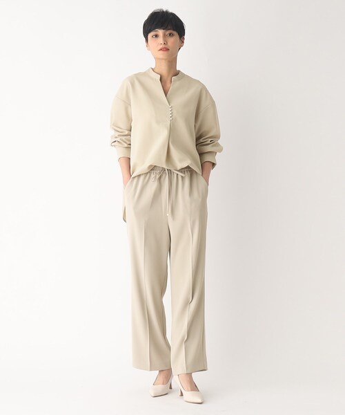 OPAQUE.CLIP(オペークドットクリップ)の「◆ツイルスキッパーブラウス(シャツ/ブラウス・レディース・ライトベージュ/ブラック/ホワイト系・42/36/40/38)」の19枚目の写真