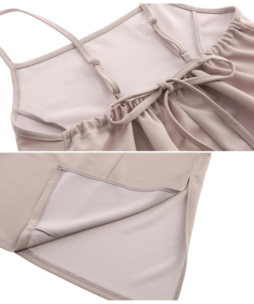 ANAP（アナップ）の「ジョーゼットキャミワンピース（ワンピース・レディース・ブラック/グレイッシュベージュ・FREE）」の14枚目の写真