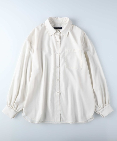 HONEYSUCKLE ROSE(ハニーサックルローズ)の「【HONEYSUCKLE ROSE】ボリュームスリーブシャツ(シャツ/ブラウス・レディース・オフホワイト/パープル/ライトグレー/ネイビー・L/M)」の19枚目の写真