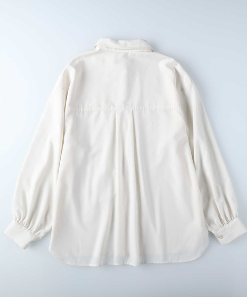 HONEYSUCKLE ROSE(ハニーサックルローズ)の「【HONEYSUCKLE ROSE】ボリュームスリーブシャツ(シャツ/ブラウス・レディース・オフホワイト/パープル/ライトグレー/ネイビー・L/M)」の20枚目の写真
