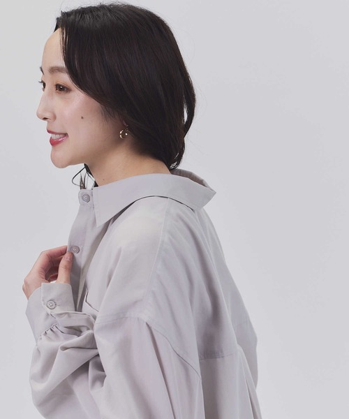 HONEYSUCKLE ROSE(ハニーサックルローズ)の「【HONEYSUCKLE ROSE】ボリュームスリーブシャツ(シャツ/ブラウス・レディース・オフホワイト/パープル/ライトグレー/ネイビー・L/M)」の11枚目の写真