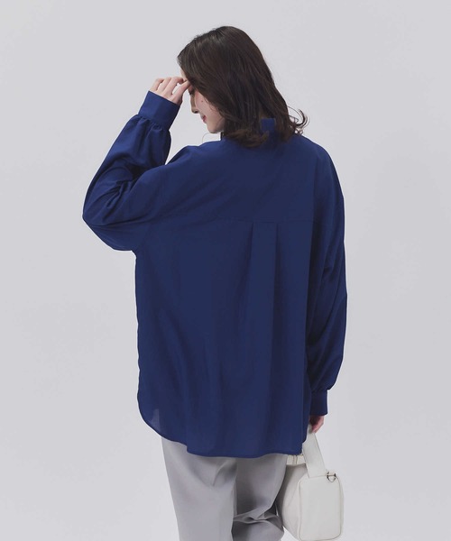 HONEYSUCKLE ROSE(ハニーサックルローズ)の「【HONEYSUCKLE ROSE】ボリュームスリーブシャツ(シャツ/ブラウス・レディース・オフホワイト/パープル/ライトグレー/ネイビー・L/M)」の12枚目の写真