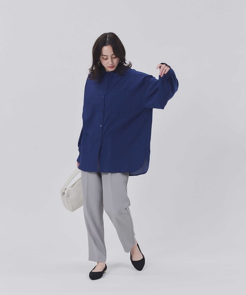 HONEYSUCKLE ROSE(ハニーサックルローズ)の「【HONEYSUCKLE ROSE】ボリュームスリーブシャツ(シャツ/ブラウス・レディース・オフホワイト/パープル/ライトグレー/ネイビー・L/M)」の13枚目の写真