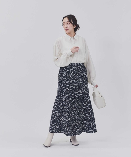 HONEYSUCKLE ROSE(ハニーサックルローズ)の「【HONEYSUCKLE ROSE】ボリュームスリーブシャツ(シャツ/ブラウス・レディース・オフホワイト/パープル/ライトグレー/ネイビー・L/M)」の6枚目の写真