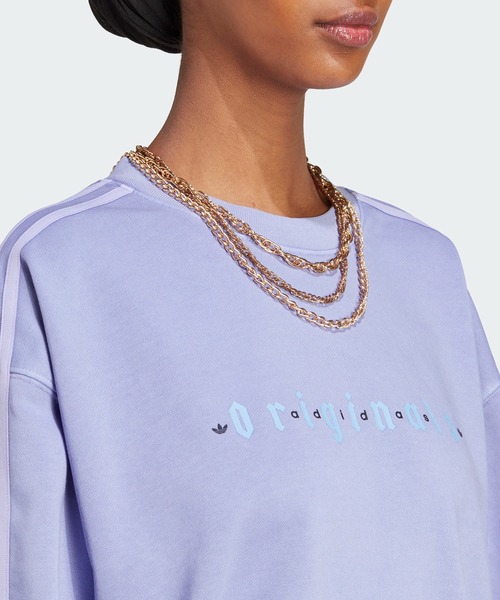 adidas（アディダス）の「オリジナルス スウェット / トレーナー / アディダスオリジナルス adidas Originals（スウェット・レディース・グリーン/パープル/グレー・MEDIUM/SMALL/LARGE/X-LARGE/XX-LARGE/X-SMALL）」の12枚目の写真