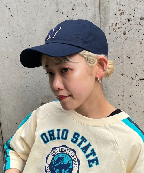 CIAOPANIC（チャオパニック）の「イニシャルワッペンキャップ（キャップ・レディース・レッド/グリーン/ベージュ/ネイビー・FREE）」の20枚目の写真