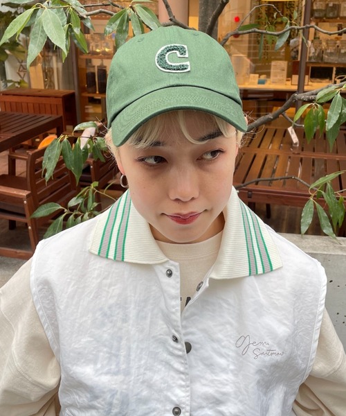 CIAOPANIC（チャオパニック）の「イニシャルワッペンキャップ（キャップ・レディース・レッド/グリーン/ベージュ/ネイビー・FREE）」の14枚目の写真