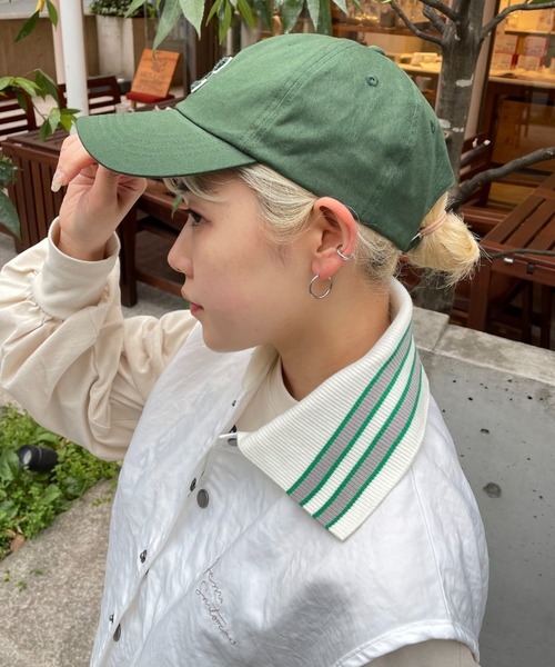 CIAOPANIC（チャオパニック）の「イニシャルワッペンキャップ（キャップ・レディース・レッド/グリーン/ベージュ/ネイビー・FREE）」の12枚目の写真