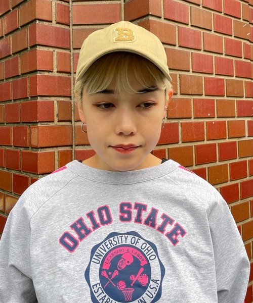 CIAOPANIC（チャオパニック）の「イニシャルワッペンキャップ（キャップ・レディース・レッド/グリーン/ベージュ/ネイビー・FREE）」の7枚目の写真