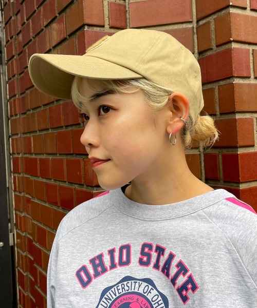 CIAOPANIC（チャオパニック）の「イニシャルワッペンキャップ（キャップ・レディース・レッド/グリーン/ベージュ/ネイビー・FREE）」の5枚目の写真