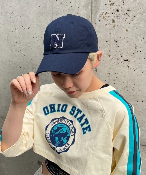 CIAOPANIC（チャオパニック）の「イニシャルワッペンキャップ（キャップ・レディース・レッド/グリーン/ベージュ/ネイビー・FREE）」の21枚目の写真