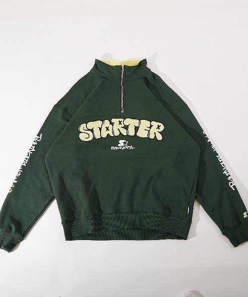 【STARTER】裏毛ハーフZIP