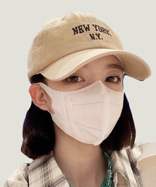 STYLEBLOCK（スタイルブロック）の「ロゴ刺繍キャップ（キャップ・レディース・ホワイト/カーキ/レッド/グリーン/ブラウン系その他/ブラック・FREE）」の4枚目の写真