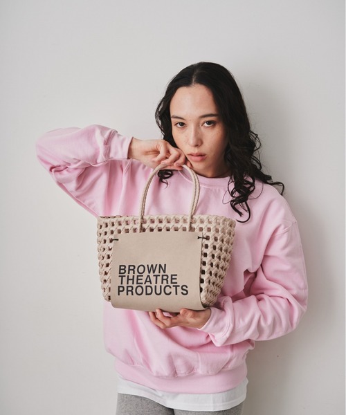 THEATRE PRODUCTS（シアタープロダクツ）の「BROWNラベルバスケットバッグ（ハンドバッグ・レディース・ホワイト/ブラック/ベージュ・FREE）」の13枚目の写真