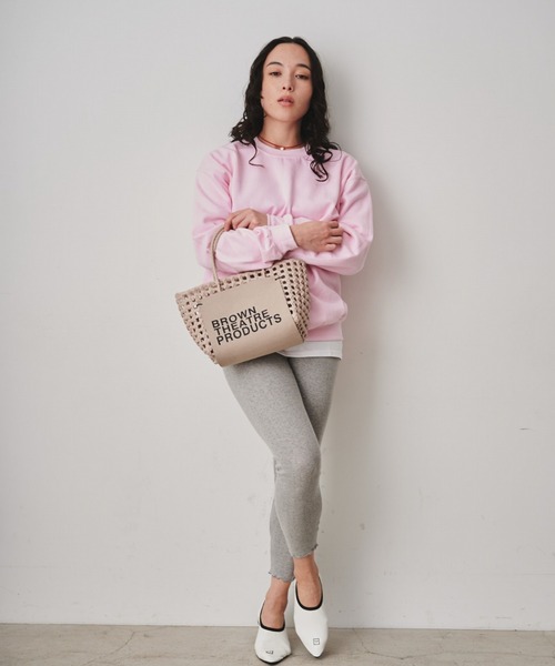 THEATRE PRODUCTS（シアタープロダクツ）の「BROWNラベルバスケットバッグ（ハンドバッグ・レディース・ホワイト/ブラック/ベージュ・FREE）」の8枚目の写真