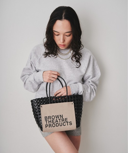 THEATRE PRODUCTS（シアタープロダクツ）の「BROWNラベルバスケットバッグ（ハンドバッグ・レディース・ホワイト/ブラック/ベージュ・FREE）」の18枚目の写真