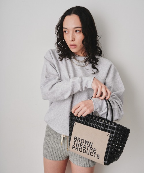THEATRE PRODUCTS（シアタープロダクツ）の「BROWNラベルバスケットバッグ（ハンドバッグ・レディース・ホワイト/ブラック/ベージュ・FREE）」の15枚目の写真