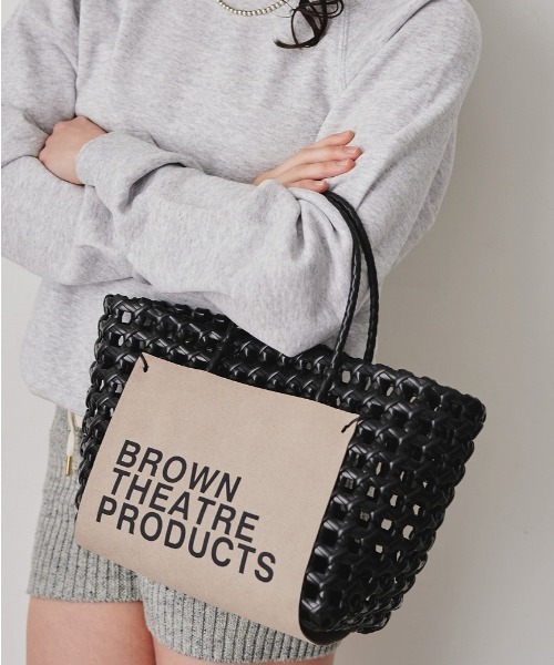 THEATRE PRODUCTS（シアタープロダクツ）の「BROWNラベルバスケットバッグ（ハンドバッグ・レディース・ホワイト/ブラック/ベージュ・FREE）」の16枚目の写真
