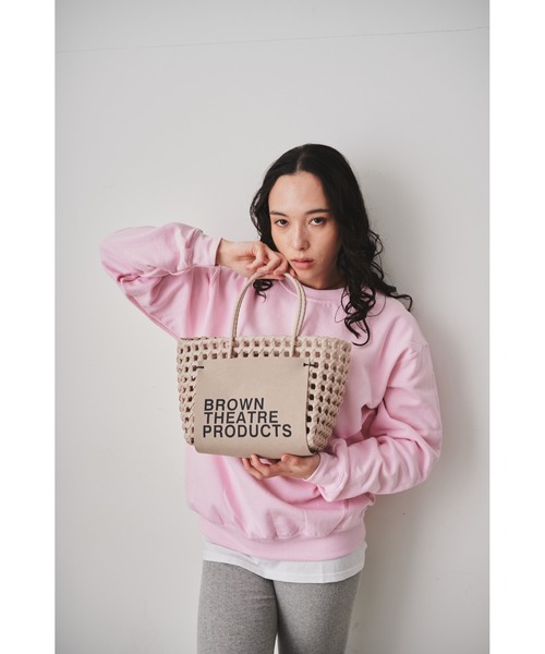 THEATRE PRODUCTS（シアタープロダクツ）の「BROWNラベルバスケットバッグ（ハンドバッグ・レディース・ホワイト/ブラック/ベージュ・FREE）」の19枚目の写真
