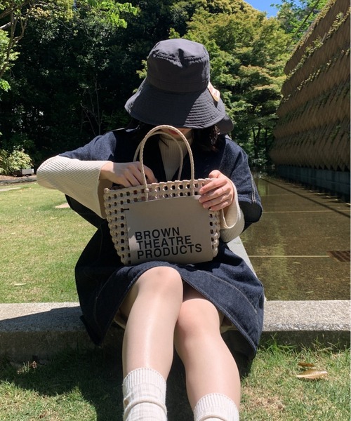 THEATRE PRODUCTS（シアタープロダクツ）の「BROWNラベルバスケットバッグ（ハンドバッグ・レディース・ホワイト/ブラック/ベージュ・FREE）」の21枚目の写真