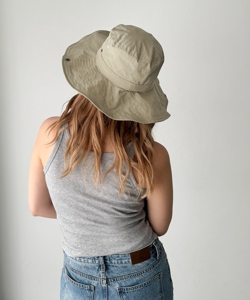 CANAL JEAN（キャナルジーン）の「El mar　サファリハット（ハット・レディース・ベージュ/ブラック・ONE SIZE）」の3枚目の写真
