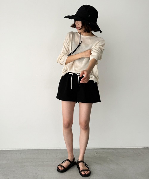 CANAL JEAN（キャナルジーン）の「El mar　サファリハット（ハット・レディース・ベージュ/ブラック・ONE SIZE）」の5枚目の写真