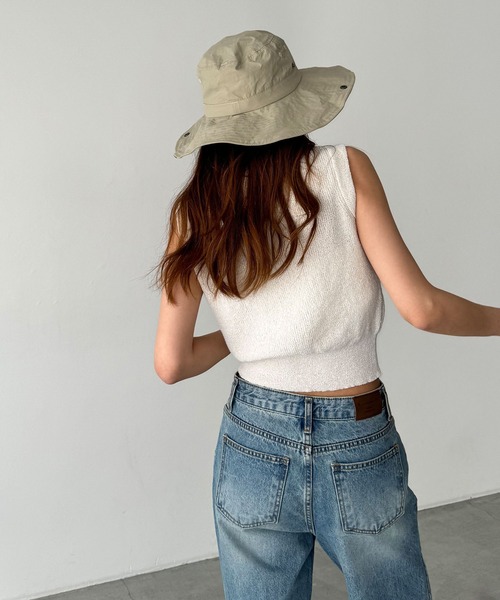 CANAL JEAN（キャナルジーン）の「El mar　サファリハット（ハット・レディース・ベージュ/ブラック・ONE SIZE）」の14枚目の写真
