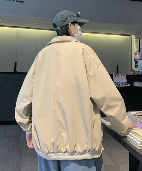 B.R.U(ブル)の「ポイントバイカラーブルゾン(ブルゾン・メンズ・ブラック/ベージュ・FREE)」の3枚目の写真