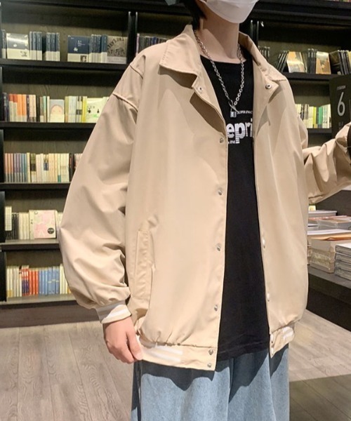 B.R.U(ブル)の「ポイントバイカラーブルゾン(ブルゾン・メンズ・ブラック/ベージュ・FREE)」の10枚目の写真