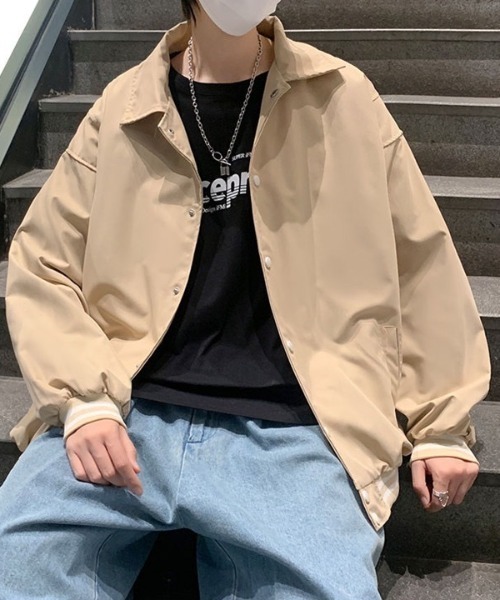 B.R.U(ブル)の「ポイントバイカラーブルゾン(ブルゾン・メンズ・ブラック/ベージュ・FREE)」の7枚目の写真