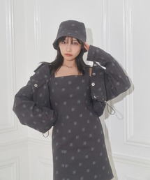 ANDGEEBEE | UNISEX 総柄ツイルバケハ(ハット)