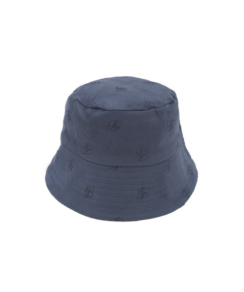 ANDGEEBEE（アンジービー）の「UNISEX 総柄ツイルバケハ（ハット・レディース・ブルー/チャコールグレー・FREE）」の3枚目の写真