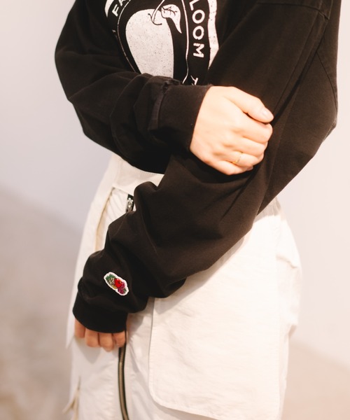 セール】BLACK PRINT L/S TEE / ロンT / 半袖 / 前面 / プリント